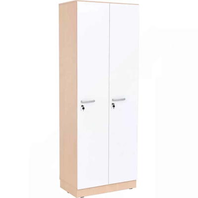 Grande Spindschrank, doppelt, Tiefe: 38 cm, Höhe: 223 cm – Ahorn, Türen weiß