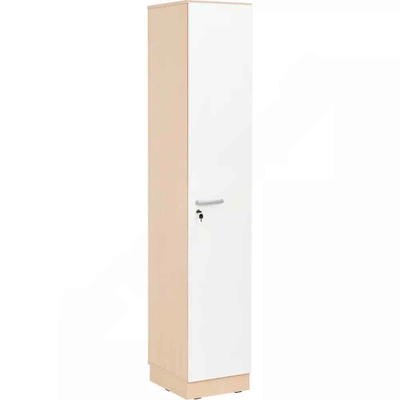 Grande Spindschrank, einzeln, Tiefe: 38 cm, Höhe: 223 cm – Ahorn, Tür weiß