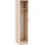 Grande Spindschrank, einzeln, Tiefe: 48 cm, Höhe: 187 cm – Ahorn, Tür weiß - grande spindschrank einzeln t 48 h 187 ahorn tur weiss 098191 w 2