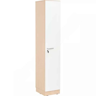 Grande Spindschrank, einzeln, Tiefe: 48 cm, Höhe: 223 cm - Ahorn, Tür weiß