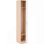 Grande Spindschrank, einzeln, Tiefe: 48 cm, Höhe: 223 cm – Ahorn, Tür weiß - grande spindschrank einzeln t 48 h 223 ahorn tur weiss 098195 w 3 2