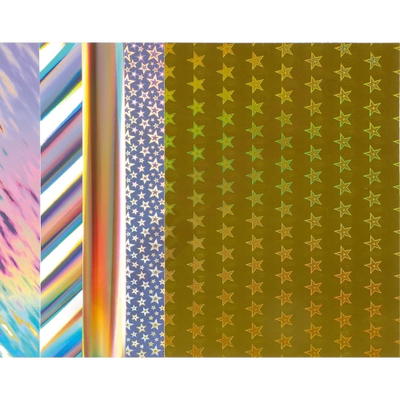Holografischer Karton, 5 Muster