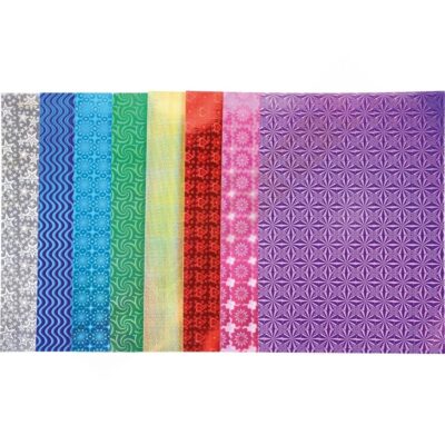 Hologramm-Karton, 8 Farben