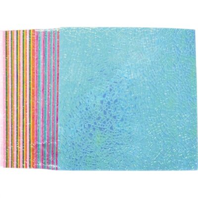 Irisierendes Papier, gewebegeprägt