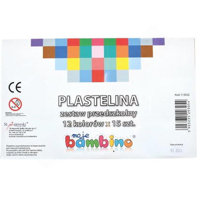 Knetmasse – Großpackung, 15 x 12 Farben