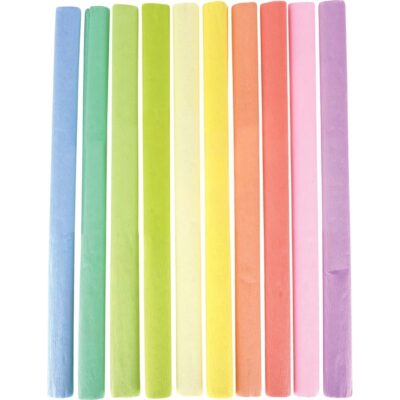 Krepppapier-Set, Pastelltöne