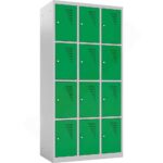 Metallspind, Höhe: 180 cm, mit 12 Fächern - metallspind h 180 cm mit 12 fachern 803063 2