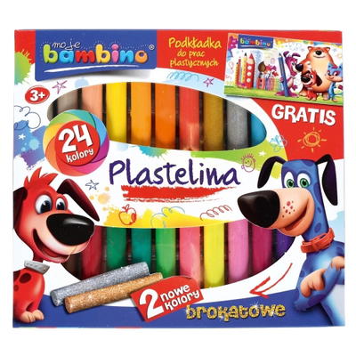Moje Bambino-Knetmasse, 24 Farben