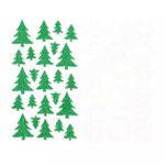 Moosgummi-Glitzersticker – Tannenbäume - moosgummi glitter sticker tannenbaume 300103 w 2