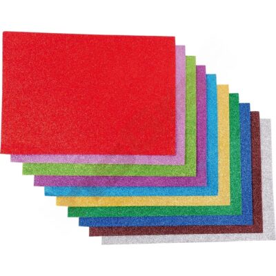 Moosgummi mit Glitter