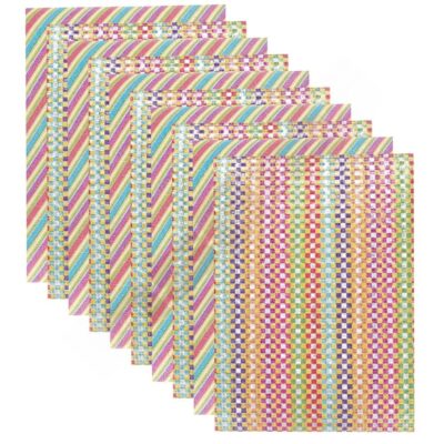 Moosgummi mit Glitter, mit Mustern