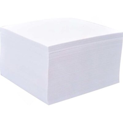 Notizklotz geleimt, weiß