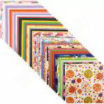 Origami Faltblätter, Quadrate 200 – Bunte Muster - origami faltblatter quadrat 200 bunte muster 018015 w
