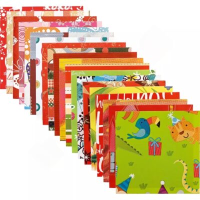 Origami Faltblätter, Quadrate 80 - Bunte Muster