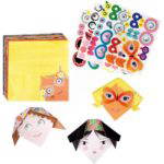Origami-Set mit Stickern – Gesichter - origami set mit stickern gesichter 202175 2