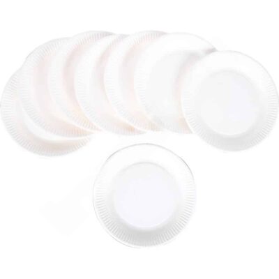 Pappteller, weiß, 50 Stück