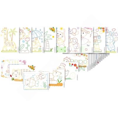 PlayMais - Vorlagenkärtchen, bunt