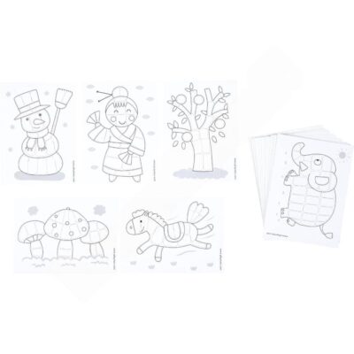 PlayMais - Vorlagenkärtchen, schwarz/weiß