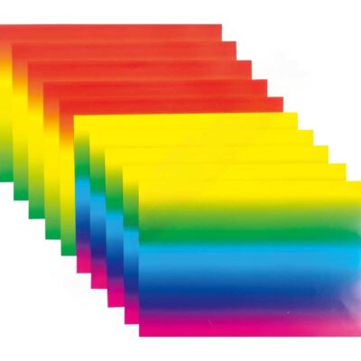 Regenbogenpapier, zweiseitig bedruckt