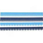 Set Filzbordüren, Blautöne - set filzborduren blautone 300377 2