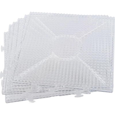 Steckplattenset für Bügelperlen NABBI® MINI, Quadrate, 10 Stück