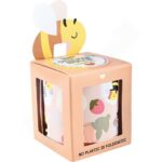 Sticker auf Rolle, Blumen und Bienen - sticker auf rolle blumen und bienen 300556 w 3 2