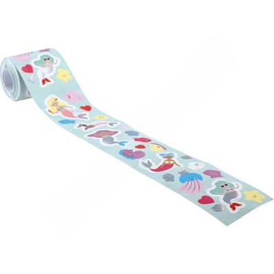 Sticker auf Rolle, Meerjungfrau