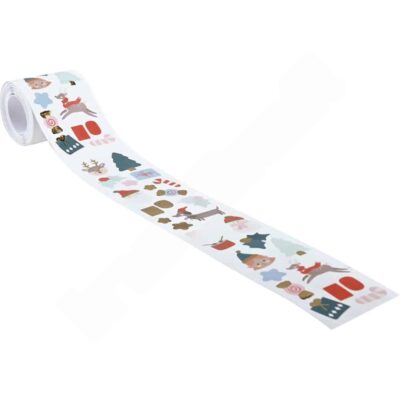 Sticker auf Rolle, Winter