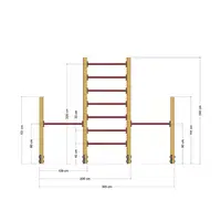Kletterleiter mit Doppel-Reck Wickey PRO Tumble 409P – Bild 2