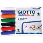 Whiteboard Marker Giotto, medium, 6 Farben - whiteboard marker giotto medium 6 farben 257144 w 3 2