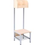Garderobe Flexi-TB 4 mit Gestell, Fachbreite: 18 cm, Ahorn - 096778TJ