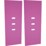 2-er Satz Türen für Garderobe Regenbogen - 099773
