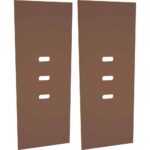 2-er Satz Türen für Garderobe Regenbogen - 099775