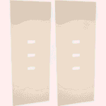 2-er Satz Türen für Garderobe Regenbogen - 2 er satz turen fur garderobe regenbogen beige 099774 w 2