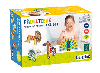 Fädeltiere XXL Set, 129 Teile