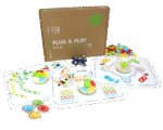 PLUG IT „Spiele Set“, 58 Teile - 27094 Box rgb