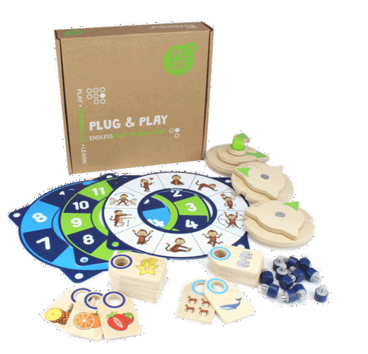 27095-Box-rgb PLUG IT „Uhr & Aktions-Folien-Set“, 38 Teile - 27095 Box rgb
