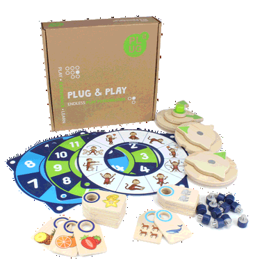 PLUG IT „Uhr & Aktions-Folien-Set“, 38 Teile