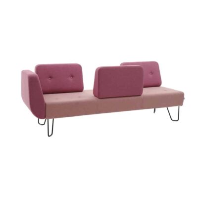 Modul Cool, 3-Sitzer mit 4 Lehnen - bordeauxrot