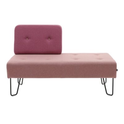 Modul Cool, 2-Sitzer mit 1 Lehne - bordeauxrot