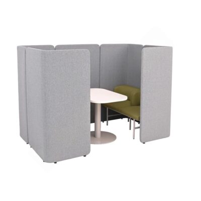 Agora Meetingbox, 4-Sitzer mit freistehendem Tisch