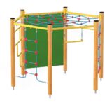 Klettersechseck, Holzpfosten - klettersechseck holzpfosten nv4226epz w 2