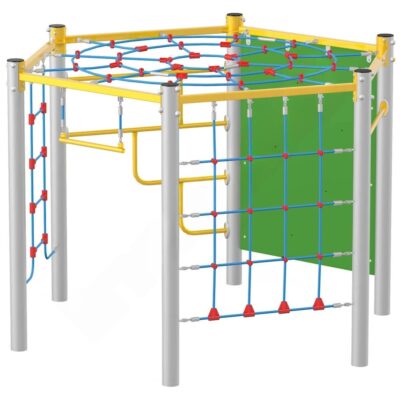 Klettersechseck, Metallpfosten