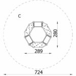 Kletterwürfel, Gestell hellgrau - kletterwurfel gestell grau nv1702epz w 9 2