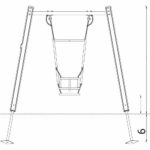 Orbis H Einfachschaukel mit Eltern-Kind-Sitz - orbis h einfachschaukel mit eltern kind sitz nv31232 w 3 2