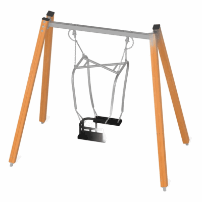 Quadro H Einfachschaukel mit Eltern-Kind-Schaukelsitz