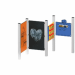Quadro Me Spielwände-Kombination, Metallpfosten - quadro me spielwande kombination metallpfosten nv3646mp w