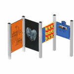 Quadro Me Spielwände-Kombination, Metallpfosten - quadro me spielwande kombination metallpfosten nv3646mp w 3