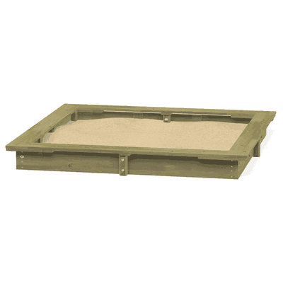 Sandkasten aus Brettern 2x2m