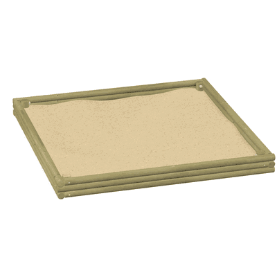 Sandkasten aus Rundholz 3x3m